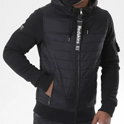 Promo 😀 Veste Zippée Capuche Turner Zinc Noir de Redskins 🌟 10 Promo 😀 Veste Zippée Capuche Turner Zinc Noir de Redskins 🌟 -Redskins Soldes redskins 225565 TURNER ZINC BLACK 20200716T133756 03