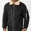 Meilleure vente 😉 Bomber Col Fourrure Hermitage Noir de Redskins ✨ -Redskins Soldes redskins 238084 HERMITAGE ALLPORT BLACK 20201016T144844 01