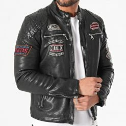 Acheter 🤩 Veste Biker Nitro Barcelona Noir de Redskins 😍 8 Acheter 🤩 Veste Biker Nitro Barcelona Noir de Redskins 😍 -Redskins Soldes redskins 250288 NITRO BARCELONA BLACK 20210217T150831 03