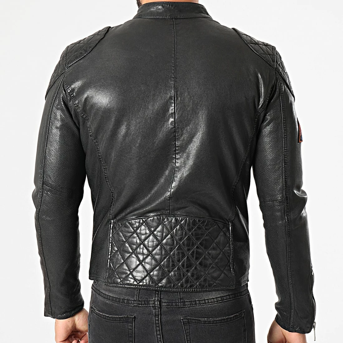Acheter 🤩 Veste Biker Nitro Barcelona Noir de Redskins 😍 6 Acheter 🤩 Veste Biker Nitro Barcelona Noir de Redskins 😍 – Image 4