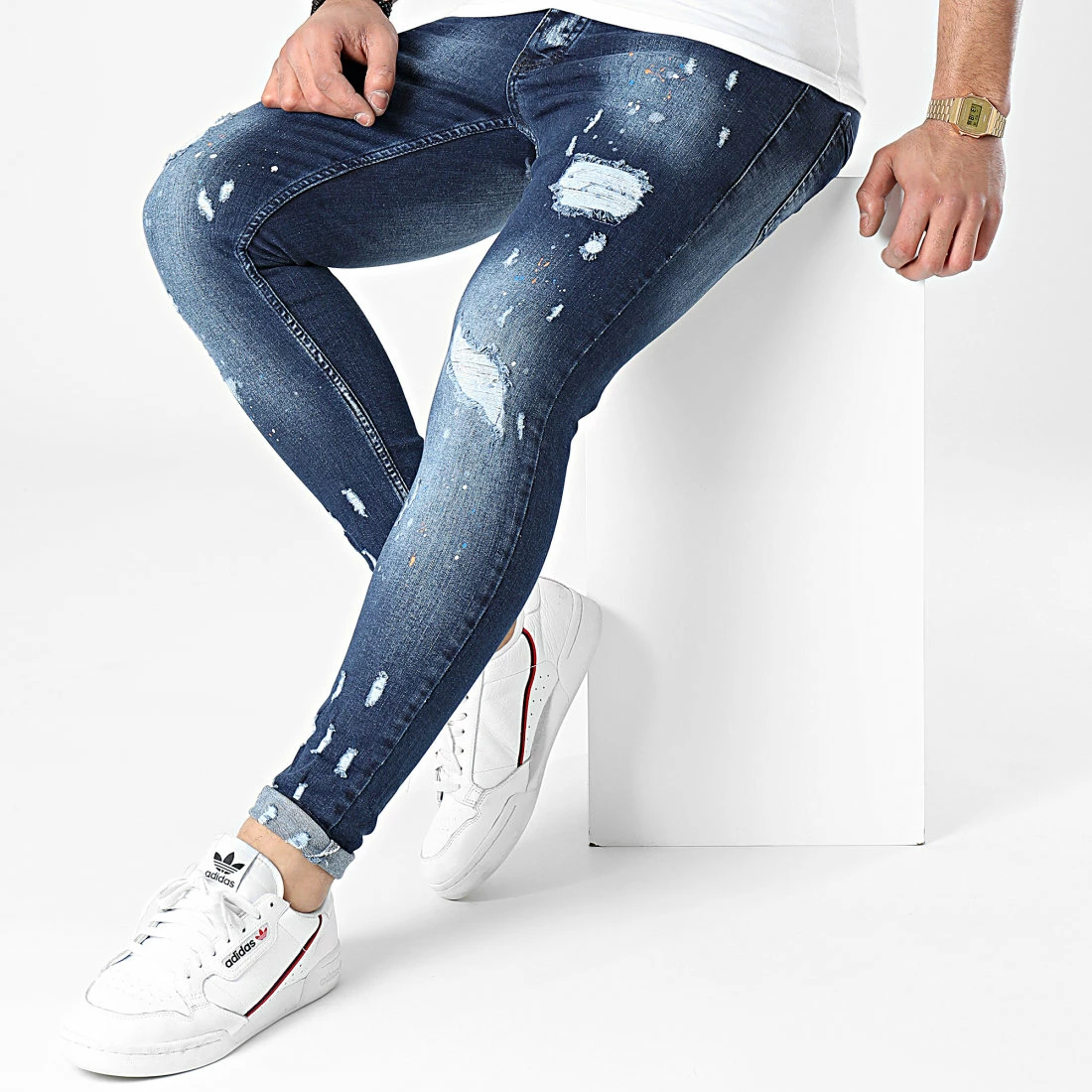Promo 🛒 Jean Skinny Graph Bleu Denim de Redskins 🔥 4 Promo 🛒 Jean Skinny Graph Bleu Denim de Redskins 🔥 – Image 3