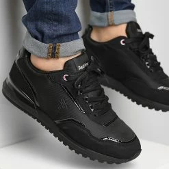 Meilleur prix ⭐ Baskets Oranger JT951MA Noir Vernis de Redskins 👏