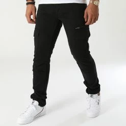 Acheter 🔔 Pantalon Cargo Tonvui Mahevan Noir de Redskins 🥰