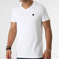 Sortie 🔔 Tee 👕 Shirt Col V Mint 2 Aden Blanc de Redskins 🔥