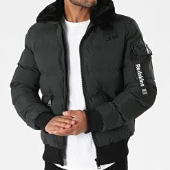 Nouveau 🔥 Doudoune Handed Sonos Vert Foncé de Redskins 👏 -Redskins Soldes redskins 281716 HANDED SONOS KHAKI 20210901T163700 03