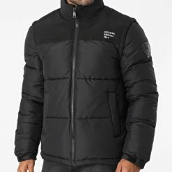 De gros ✨ Doudoune Capuche Puffer Hype Noir de Redskins ❤️ -Redskins Soldes redskins 282929 PUFFER HYPE BLAK 20210908T163407 03