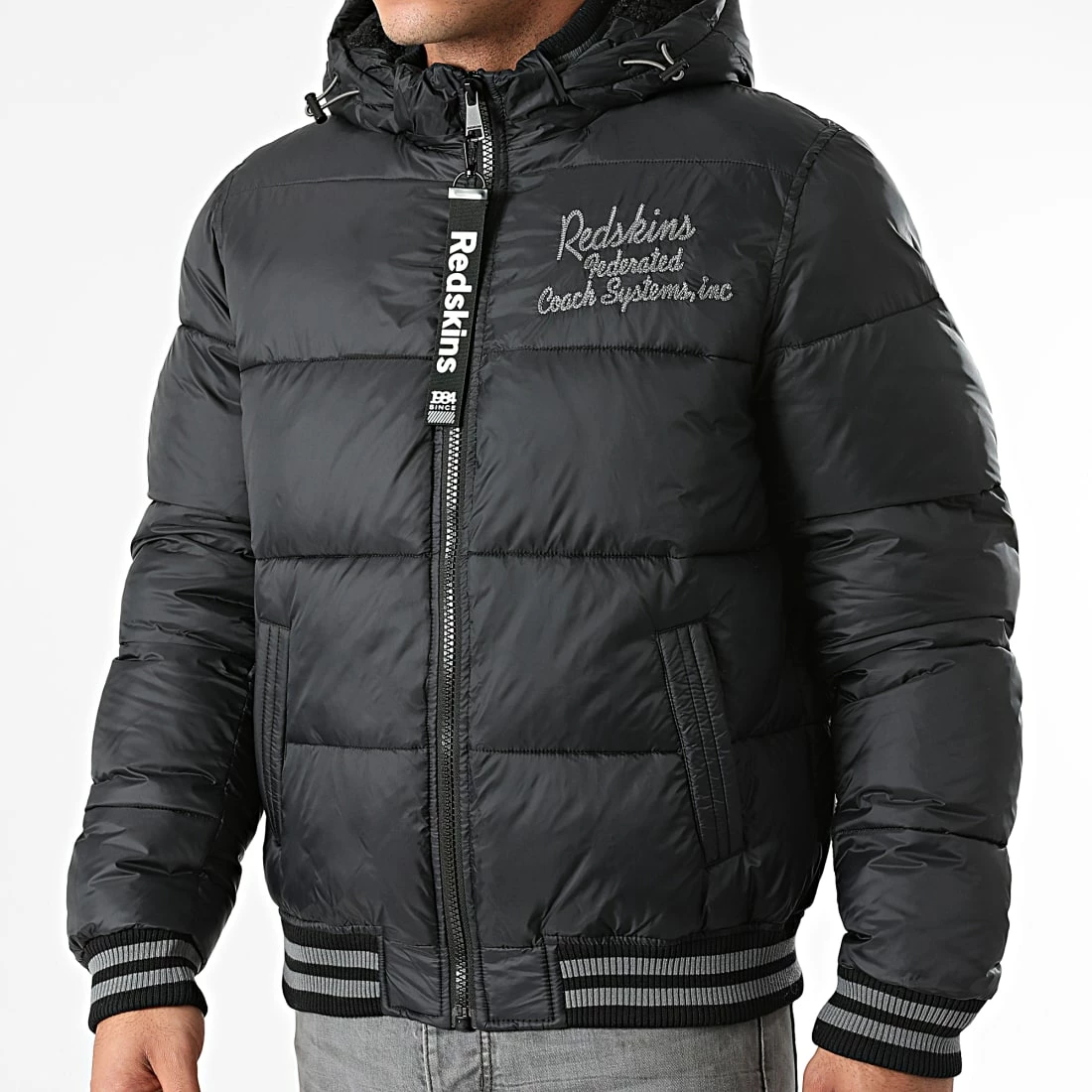 Bon marché 🔥 Doudoune Capuche Wallas Ford Noir de Redskins 🛒 6 Bon marché 🔥 Doudoune Capuche Wallas Ford Noir de Redskins 🛒 – Image 4