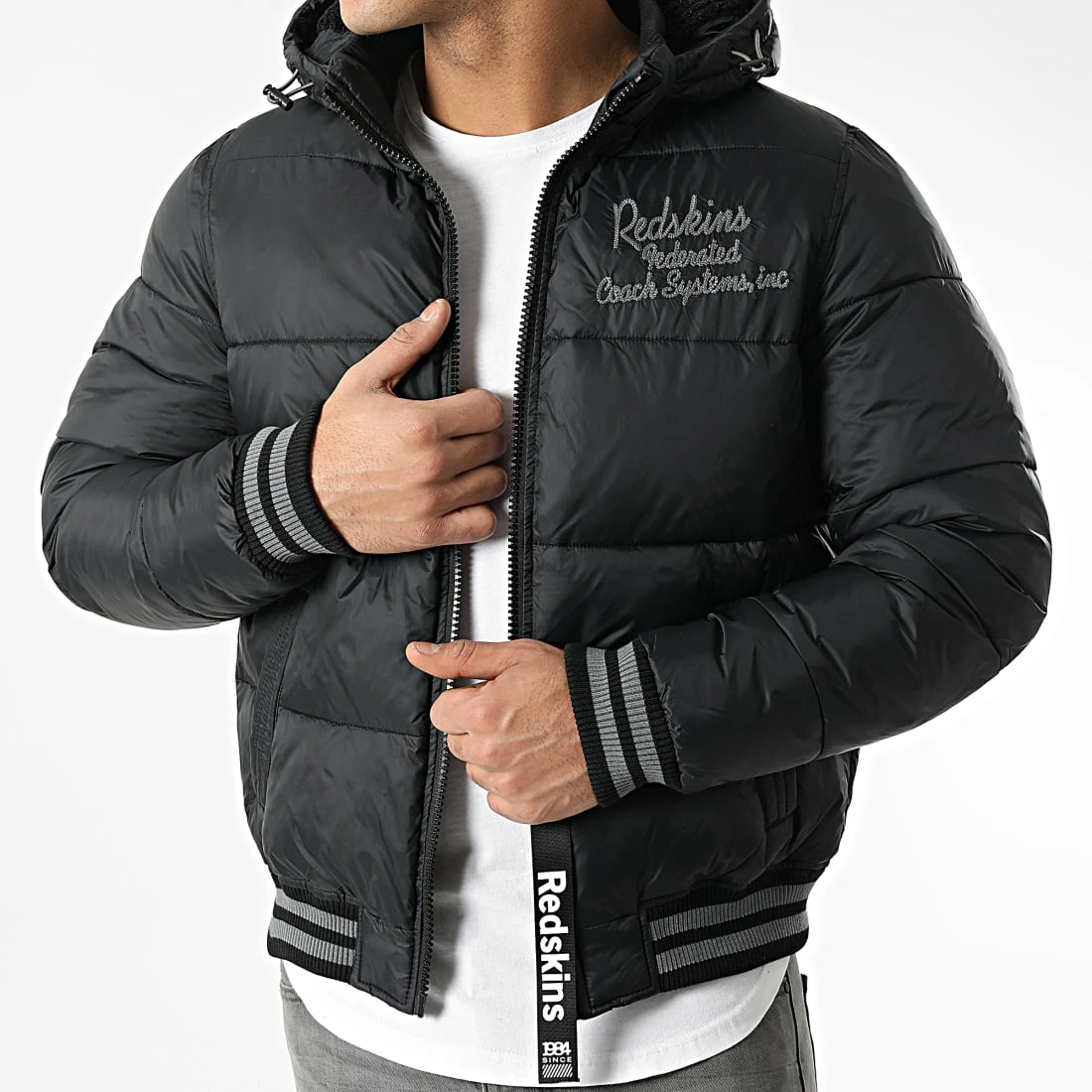 Bon marché 🔥 Doudoune Capuche Wallas Ford Noir de Redskins 🛒 4 Bon marché 🔥 Doudoune Capuche Wallas Ford Noir de Redskins 🛒 – Image 2