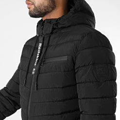 Promo 😀 Doudoune Capuche Harper Lutetia Noir de Redskins 👍 -Redskins Soldes redskins 283851 HARPER LUTETIA BLACK 20221114T110600 04