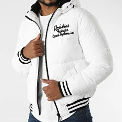 Acheter 🔔 Doudoune Capuche Wallas Ford Blanc de Redskins ❤️