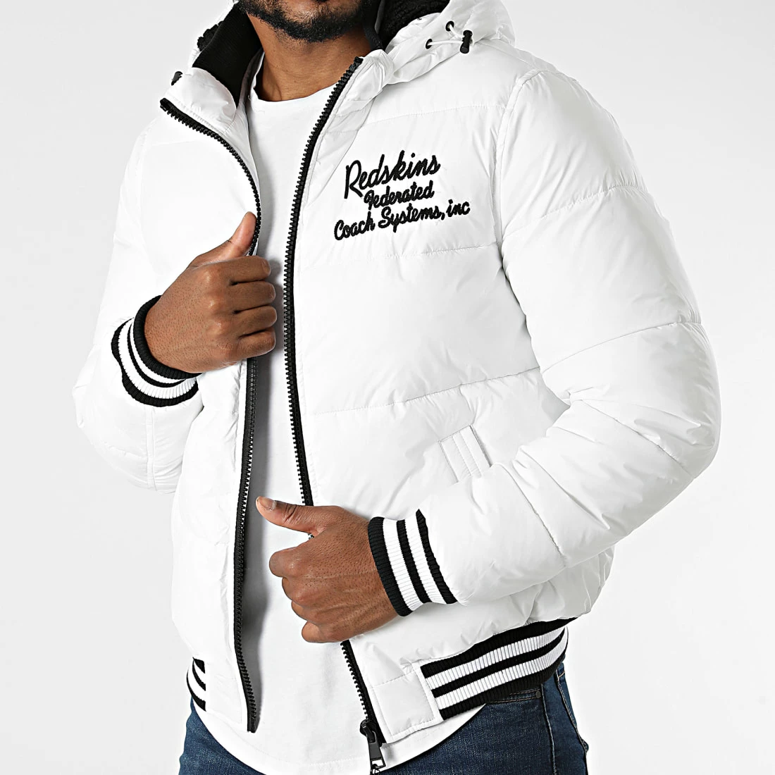 Acheter 🔔 Doudoune Capuche Wallas Ford Blanc de Redskins ❤️ 3 Acheter 🔔 Doudoune Capuche Wallas Ford Blanc de Redskins ❤️