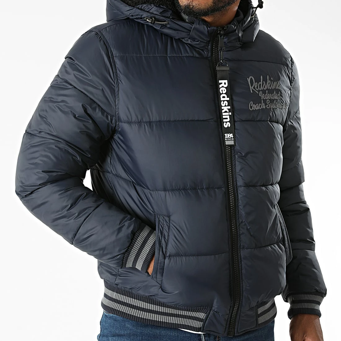 Meilleure vente ✨ Doudoune Capuche Wallas Ford Bleu Marine de Redskins ❤️ 5 Meilleure vente ✨ Doudoune Capuche Wallas Ford Bleu Marine de Redskins ❤️ – Image 3