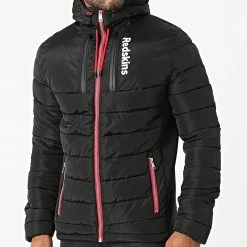 Meilleure affaire 😍 Doudoune Capuche Venture Swell Noir de Redskins 🛒
