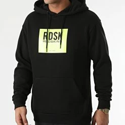 Grosses soldes 👏 Sweat Capuche Asher Burton Noir de Redskins 🤩