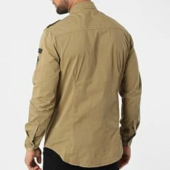 Budget 🔥 Chemise Manches Longues Ellis Beige de Redskins 😀 -Redskins Soldes redskins 298360 FEED ELLIS BEIGE 20220126T160147 04