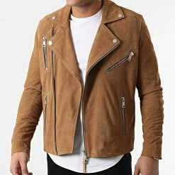 Tout neuf 🥰 Veste Cuir Suède Peedster African Marron de Redskins ✔️ -Redskins Soldes redskins 298376 SPEEDSTER AFRICAN SABLE 20220114T143824 03