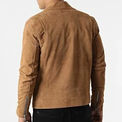 Tout neuf 🥰 Veste Cuir Suède Peedster African Marron de Redskins ✔️ -Redskins Soldes redskins 298376 SPEEDSTER AFRICAN SABLE 20220114T143826 04