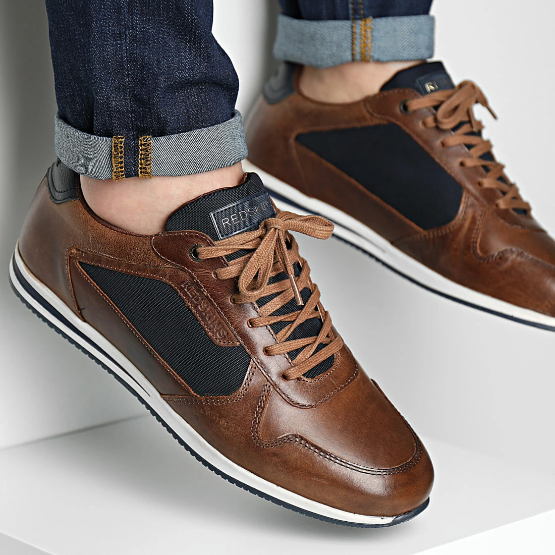 Meilleure vente 🤩 Baskets Linos KO5812P Cognac Marine de Redskins ✨ 3 Meilleure vente 🤩 Baskets Linos KO5812P Cognac Marine de Redskins ✨