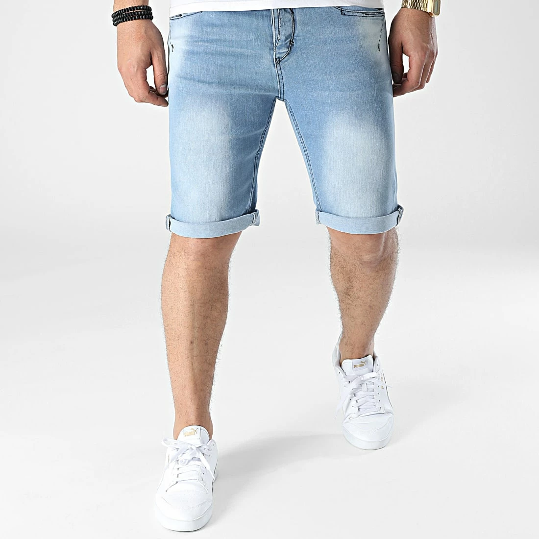 Remise 👏 Short Jean Hera Peacher Bleu Denim de Redskins 💯 4 Remise 👏 Short Jean Hera Peacher Bleu Denim de Redskins 💯 – Image 2