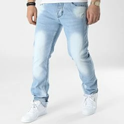 Offres ✨ Jean Regular Hammon Peacher Bleu Wash de Redskins 👍