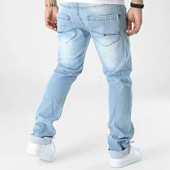 Offres ✨ Jean Regular Hammon Peacher Bleu Wash de Redskins 👍 -Redskins Soldes redskins 308684 HAMMON PEACHER BLEACH 20220311T142550 04