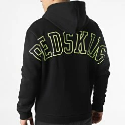 De gros ⭐ Sweat Capuche Nick Noir de Redskins 🥰 -Redskins Soldes redskins 308692 NICK POSTER BLACK 20220311T151240 04