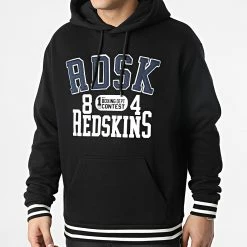 Meilleur prix 💯 Sweat Capuche Oakland Noir de Redskins 🛒