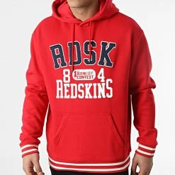 Meilleure vente ⌛ Sweat Capuche Oakland Rouge de Redskins 🎁