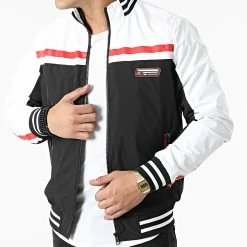 Acheter ✨ Veste Zippée Vince Philo Noir Blanc Rouge de Redskins ⌛