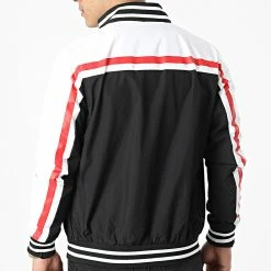 Acheter ✨ Veste Zippée Vince Philo Noir Blanc Rouge de Redskins ⌛ -Redskins Soldes redskins 309096 VINCE PHILO WHITE BLACK 20220318T161241 04