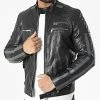 Meilleure vente 🤩 Veste Biker Cuir Rox Tripway Noir de Redskins ⌛ -Redskins Soldes redskins 310704 ROX TRIPWAY 20220331T150626 01