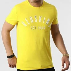 Budget 💯 Tee 👕 Shirt Malcom Calder Jaune de Redskins 🎁