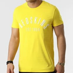 Budget 💯 Tee 👕 Shirt Malcom Calder Jaune de Redskins 🎁 -Redskins Soldes redskins 310725 MALCOM CALDER YELLOW 20220328T161030 03