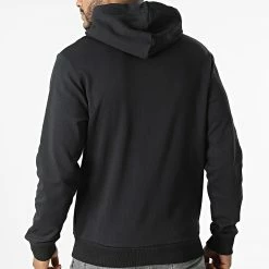 Meilleure vente 😍 Sweat Zippé Capuche Karry Loft Noir de Redskins 😉 -Redskins Soldes redskins 313818 KARRY LOFT BLACK 20220408T151022 04