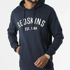 Vente flash 😍 Sweat Capuche Liz Loft Bleu Marine de Redskins 🤩 -Redskins Soldes redskins 313826 LIZ LOFT NAVY BLUE 20220408T150825 03