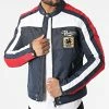 Meilleure vente 🌟 Veste Biker Tricolore Noty Cordway Bleu Marine Rouge de Redskins 😀