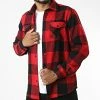 Offres 🔔 Chemise Manches Longues A Carreaux Eddie Milenio Rouge Noir de Redskins ⭐ -Redskins Soldes redskins 328067 EDDIE MILENIO RED BLACK 20220720T151712 01