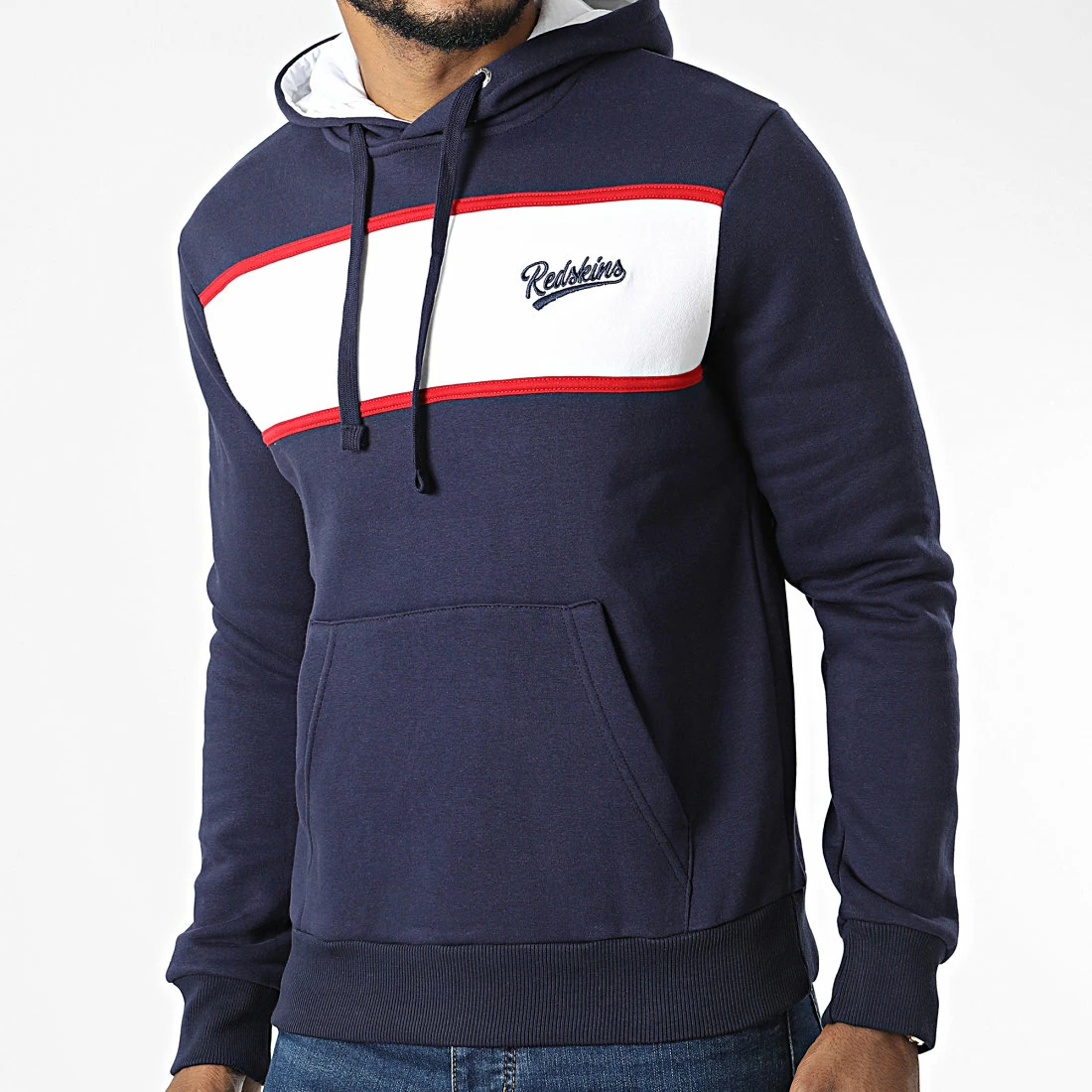 Grosses soldes ❤️ Sweat Capuche Luke Poster Bleu Marine Blanc de Redskins 😉 3 Grosses soldes ❤️ Sweat Capuche Luke Poster Bleu Marine Blanc de Redskins 😉