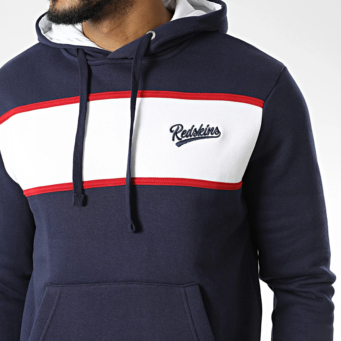 Grosses soldes ❤️ Sweat Capuche Luke Poster Bleu Marine Blanc de Redskins 😉 4 Grosses soldes ❤️ Sweat Capuche Luke Poster Bleu Marine Blanc de Redskins 😉 – Image 2