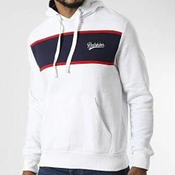 Bon marché 🎉 Sweat Capuche Luke Poster Blanc Bleu Marine de Redskins 🥰