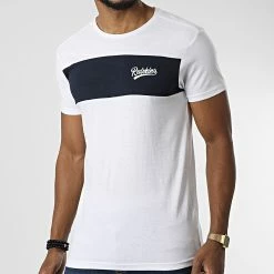 Meilleure affaire 🥰 Tee 👕 Shirt Nash Calder Blanc Bleu Marine de Redskins ⭐