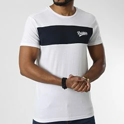 Meilleure affaire 🥰 Tee 👕 Shirt Nash Calder Blanc Bleu Marine de Redskins ⭐ -Redskins Soldes redskins 328077 NASH CALDER WHITE NAVY 20220721T154748 03