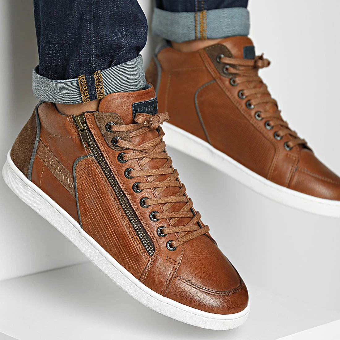 Budget ⌛ Baskets Dynamic NO791LN Cognac Marron de Redskins ⭐ 3 Budget ⌛ Baskets Dynamic NO791LN Cognac Marron de Redskins ⭐