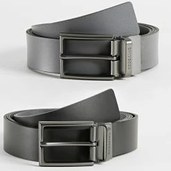 Coupon ⌛ Ceinture Réversible Clips Noir Gris de Redskins 👏