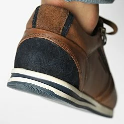 Meilleur prix 🌟 Baskets Lucide LO8812P Cognac Marine de Redskins ⭐ -Redskins Soldes redskins 330200 LO8812P COGNAC MARINE 20220804T160658 04