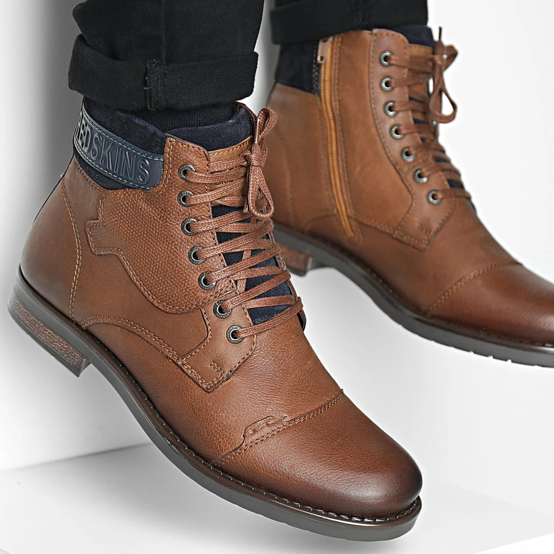 Remise 🔥 Chaussures Niponi LP1812P Cognac Marine de Redskins 🧨 3 Remise 🔥 Chaussures Niponi LP1812P Cognac Marine de Redskins 🧨