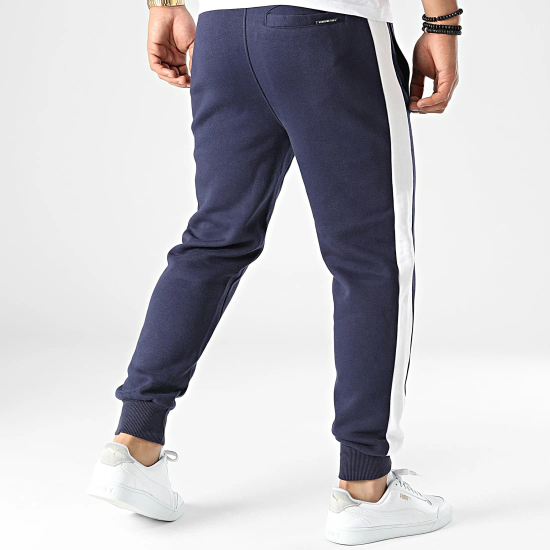 De gros ✔️ Pantalon Jogging A Bandes Bennett Poster Bleu Marine de Redskins 😀 6 De gros ✔️ Pantalon Jogging A Bandes Bennett Poster Bleu Marine de Redskins 😀 – Image 4