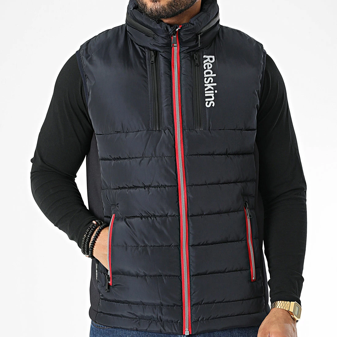 Sortie 👍 Doudoune Sans Manches Devon Swell Bleu Marine de Redskins ✨ 5 Sortie 👍 Doudoune Sans Manches Devon Swell Bleu Marine de Redskins ✨ – Image 3