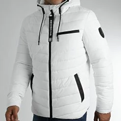 Bon marché 👏 Doudoune Capuche Harper Lutetia Blanc de Redskins ⭐