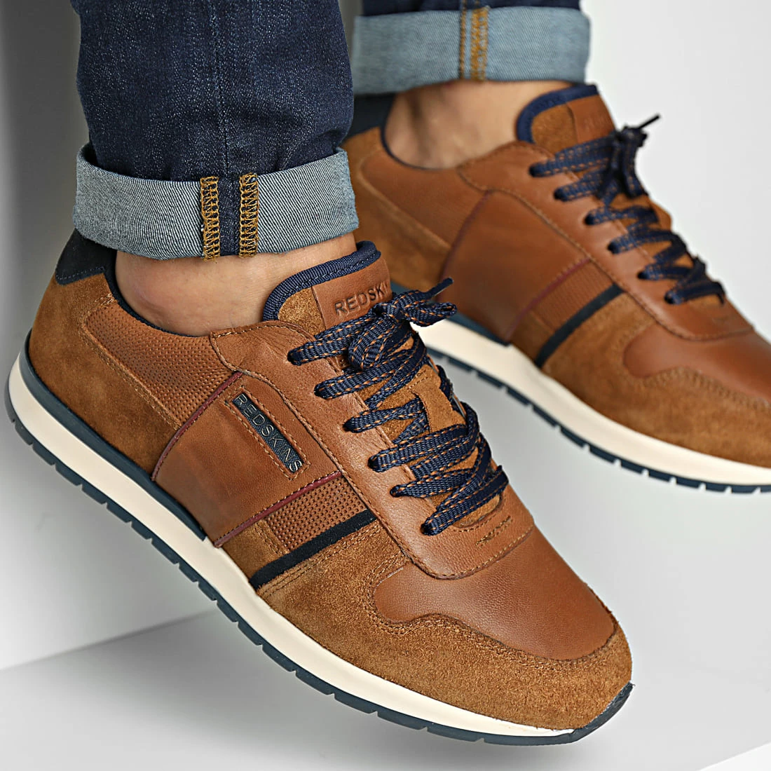 Tout neuf 👏 Baskets Affairi NT121AM Cognac Marine de Redskins ⭐ 3 Tout neuf 👏 Baskets Affairi NT121AM Cognac Marine de Redskins ⭐